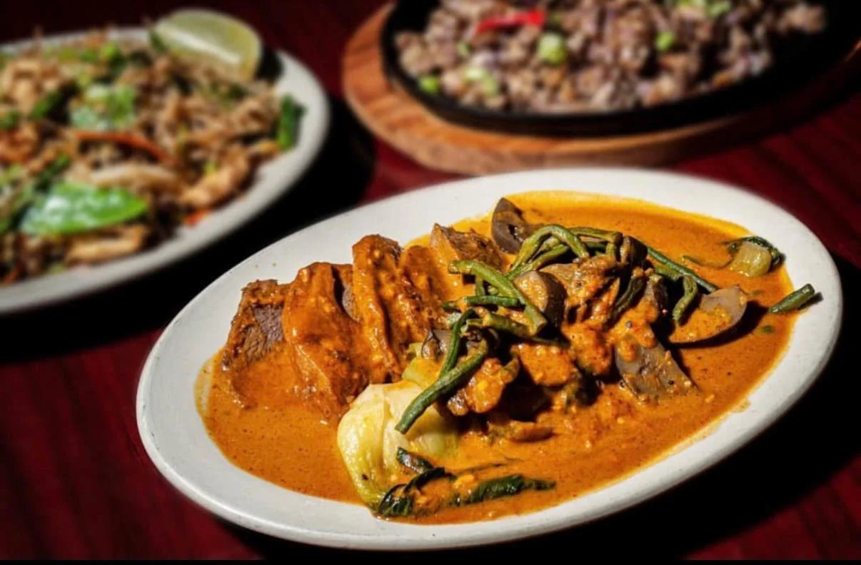 Beef kare-kare in peanut sauce
